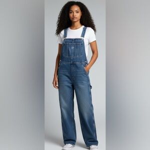 Women's Blue Denim Overalls NWT size XS/S